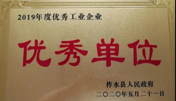 大西溝礦業(yè)公司喜獲“柞水縣2019年度優(yōu)秀工業(yè)企業(yè)”榮譽